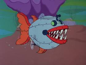 Screenshots from the 1976 DePatie Freleng cartoon Sea Chase
