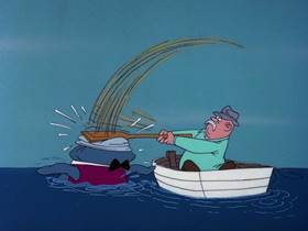 Screenshots from the 1976 DePatie Freleng cartoon Stand-In Room Only