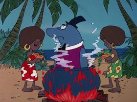 Screenshots from the 1976 DePatie Freleng cartoon Stand-In Room Only