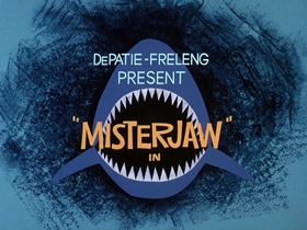 Screenshots from the 1976 DePatie Freleng cartoon Never Shake Hands With A Piranha