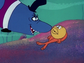 Screenshots from the 1976 DePatie Freleng cartoon The Aquanuts