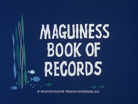 Screenshots from the 1976 DePatie Freleng cartoon Maguiness Book Of Records