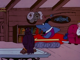 Screenshots from the 1976 DePatie Freleng cartoon Cool Shark