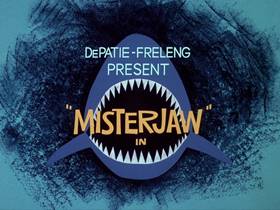 Screenshots from the 1976 DePatie Freleng cartoon Sweat Hog Shark