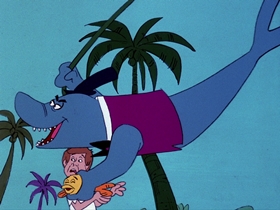 Screenshots from the 1976 DePatie Freleng cartoon No Man