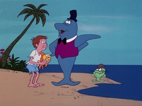 Screenshots from the 1976 DePatie Freleng cartoon No Man