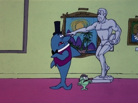 Screenshots from the 1976 DePatie Freleng cartoon Moulin Rogues