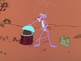 Screenshots from the 1976 DePatie Freleng cartoon Sherlock Pink