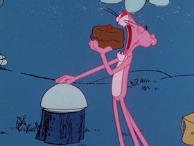 Screenshots from the 1976 DePatie Freleng cartoon Sherlock Pink