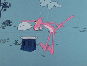 Screenshots from the 1976 DePatie Freleng cartoon Sherlock Pink