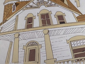 Screenshots from the 1976 DePatie Freleng cartoon Sherlock Pink