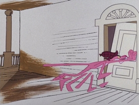 Screenshots from the 1976 DePatie Freleng cartoon Sherlock Pink