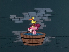 Screenshots from the 1976 DePatie Freleng cartoon Sherlock Pink