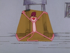 Screenshots from the 1976 DePatie Freleng cartoon Sherlock Pink