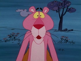 Screenshots from the 1976 DePatie Freleng cartoon Sherlock Pink
