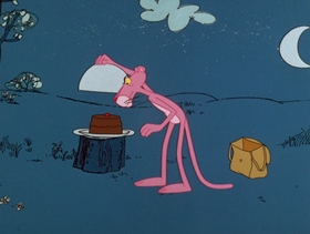 Screenshots from the 1976 DePatie Freleng cartoon Sherlock Pink