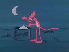 Screenshots from the 1976 DePatie Freleng cartoon Sherlock Pink