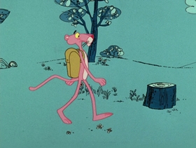 Screenshots from the 1976 DePatie Freleng cartoon Sherlock Pink