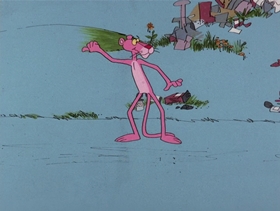 Screenshots from the 1976 DePatie Freleng cartoon Mystic Pink