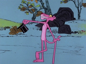 Screenshots from the 1976 DePatie Freleng cartoon Mystic Pink