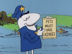 Screenshots from the 1976 DePatie Freleng cartoon Mystic Pink