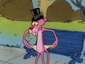 Screenshots from the 1976 DePatie Freleng cartoon Mystic Pink