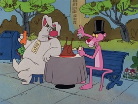 Screenshots from the 1976 DePatie Freleng cartoon Mystic Pink