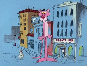Screenshots from the 1976 DePatie Freleng cartoon Mystic Pink