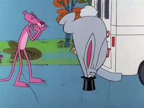 Screenshots from the 1976 DePatie Freleng cartoon Mystic Pink