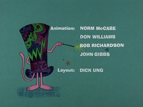 Screenshots from the 1976 DePatie Freleng cartoon Mystic Pink