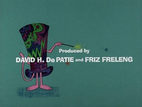 Screenshots from the 1976 DePatie Freleng cartoon Mystic Pink