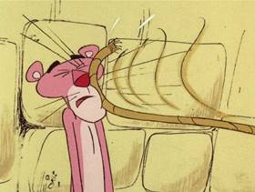 Screenshots from the 1976 DePatie Freleng cartoon The Pink of Arabee