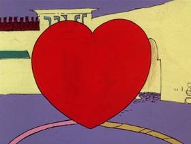 Screenshots from the 1976 DePatie Freleng cartoon The Pink of Arabee