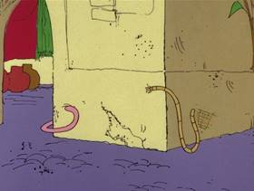 Screenshots from the 1976 DePatie Freleng cartoon The Pink of Arabee