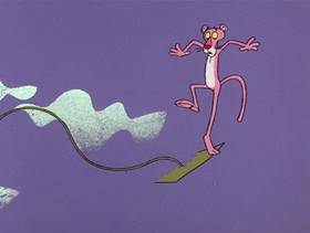 Screenshots from the 1976 DePatie Freleng cartoon The Pink of Arabee