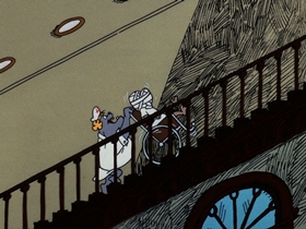 Screenshots from the 1976 DePatie Freleng cartoon Medicur