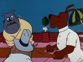 Screenshots from the 1976 DePatie Freleng cartoon Medicur