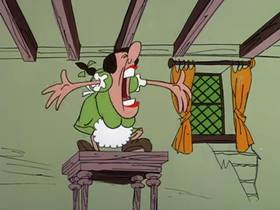 Screenshots from the 1976 DePatie Freleng cartoon Pink Piper