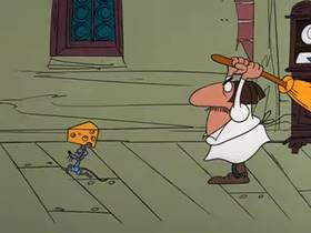 Screenshots from the 1976 DePatie Freleng cartoon Pink Piper