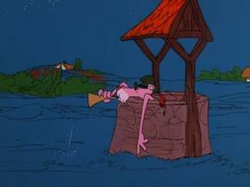 Screenshots from the 1976 DePatie Freleng cartoon Pink Piper