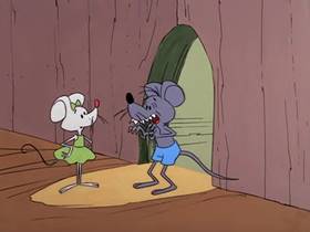 Screenshots from the 1976 DePatie Freleng cartoon Pink Piper