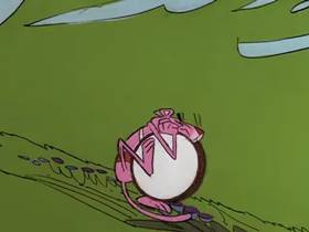 Screenshots from the 1976 DePatie Freleng cartoon Pink Piper