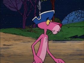 Screenshots from the 1976 DePatie Freleng cartoon Pinky Doodle