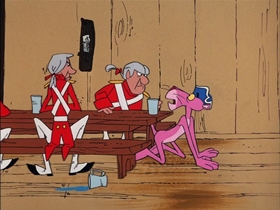 Screenshots from the 1976 DePatie Freleng cartoon Pinky Doodle