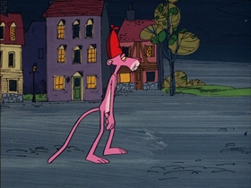 Screenshots from the 1976 DePatie Freleng cartoon Pinky Doodle