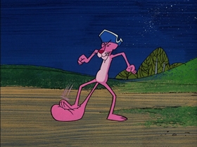 Screenshots from the 1976 DePatie Freleng cartoon Pinky Doodle