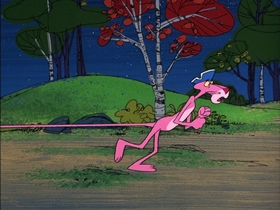 Screenshots from the 1976 DePatie Freleng cartoon Pinky Doodle