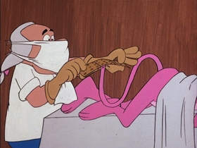 Screenshots from the 1976 DePatie Freleng cartoon Pinky Doodle