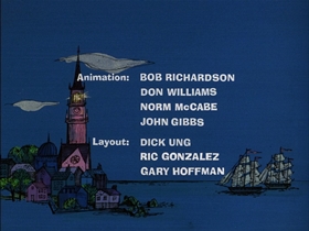 Screenshots from the 1976 DePatie Freleng cartoon Pinky Doodle