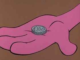 Screenshots from the 1976 DePatie Freleng cartoon Rocky Pink